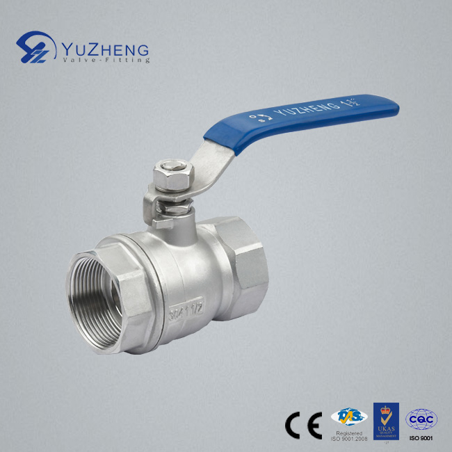 2PC Two Way Ball Valve with NPT Thread