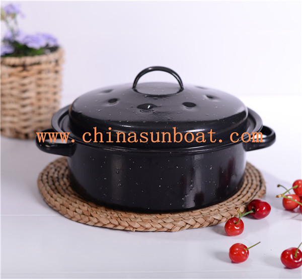 Sunboat 3qt Enamel Pot /Saucepan /Hot Pot Mini Pot