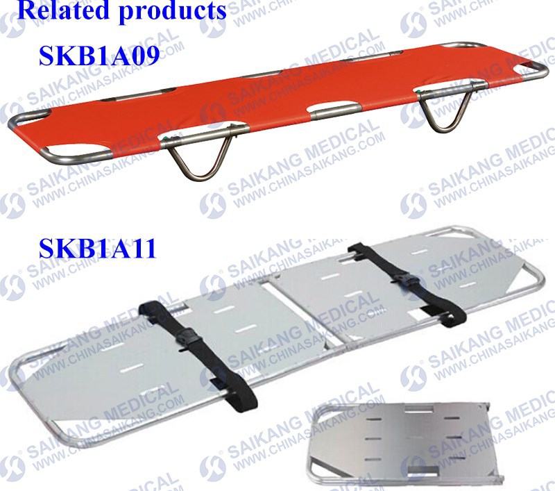 Light-Weighted Aluminum Alloy Medical Stretcher with Reliable Quality