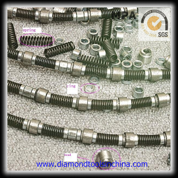 10.5mm Diamond Wire Saw for Reinforced Concrete, Stone Steel, Granite, Marble, Shipwrecks,