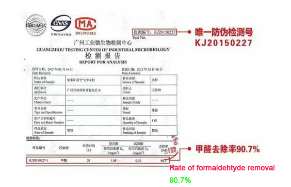 Removal of Formaldehyde Car Air Purifier, Home Air Purifier