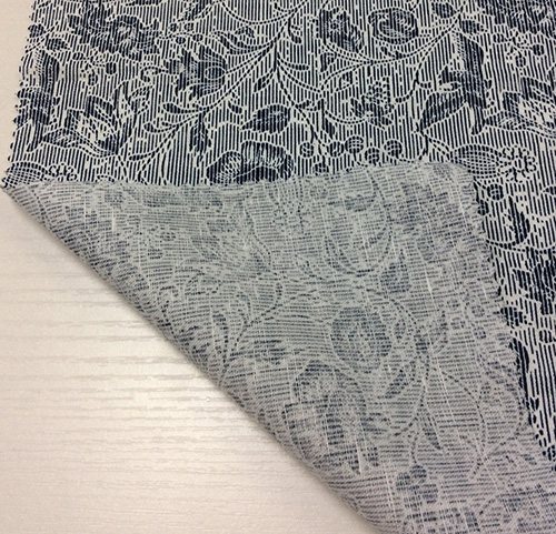 Linen Cotton Blended Garment Fabric with Flower Printing