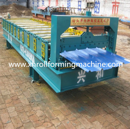 Color Coated Steel Roofing Making Machine Roll Forming Machine