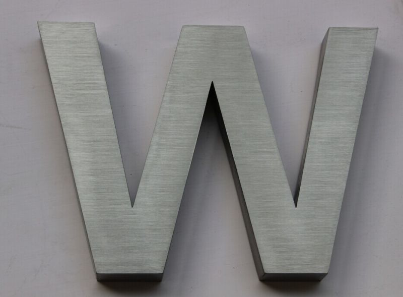 Fabricated Letters Brushed Finish Built up Letter (WIL-04)