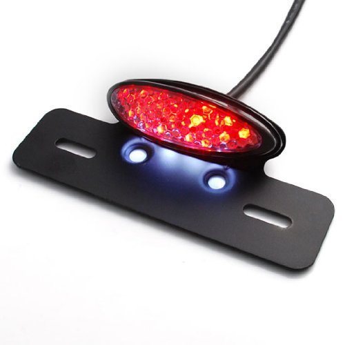 Universal LED Signal Rear Tail Stop Brake License Number Plate Lamp Light Motorcycle ATV Quad Buggy Chooper