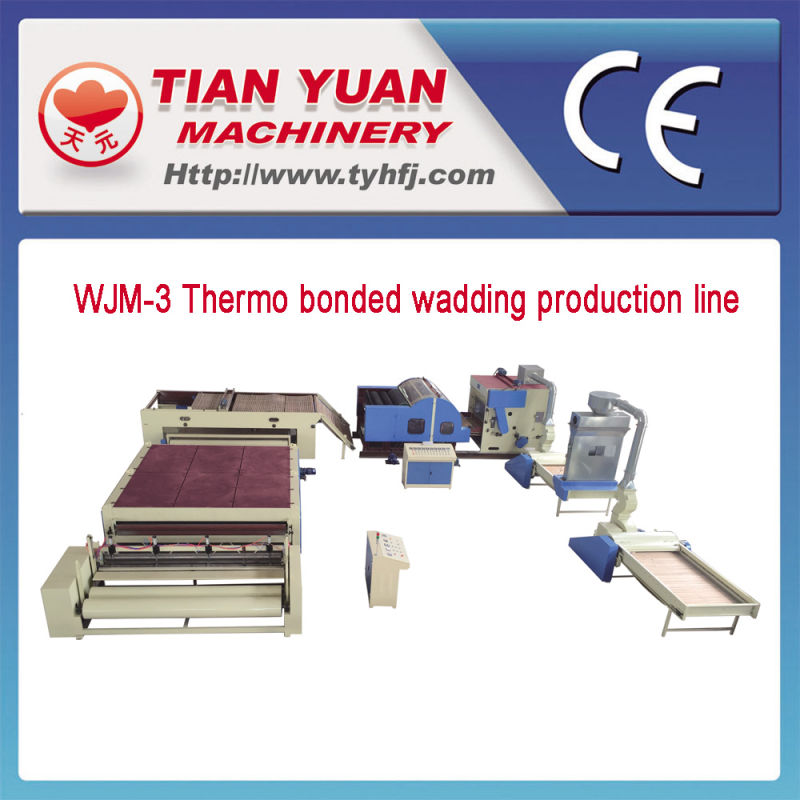 Non-Adhesive Thermo Bonding Wadding Production Line