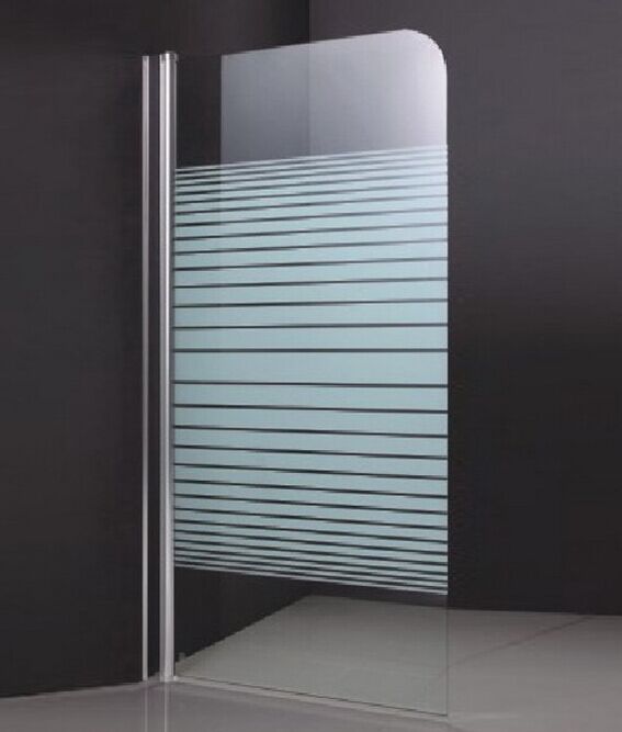 Stripe Glass Bath Screen for Bathtub (ADL-K4)