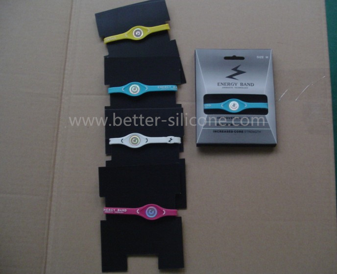 Fashion Elastomer Energy RFID Smart Rubber Silicone Wristband