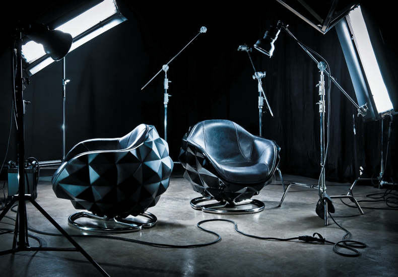 Michael Yeung Diamond Model Design Fiberglass Chairs