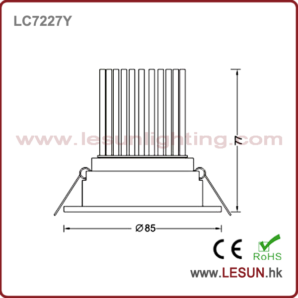 Recessed Instal 7W/7X3w LED Ceiling Downlight