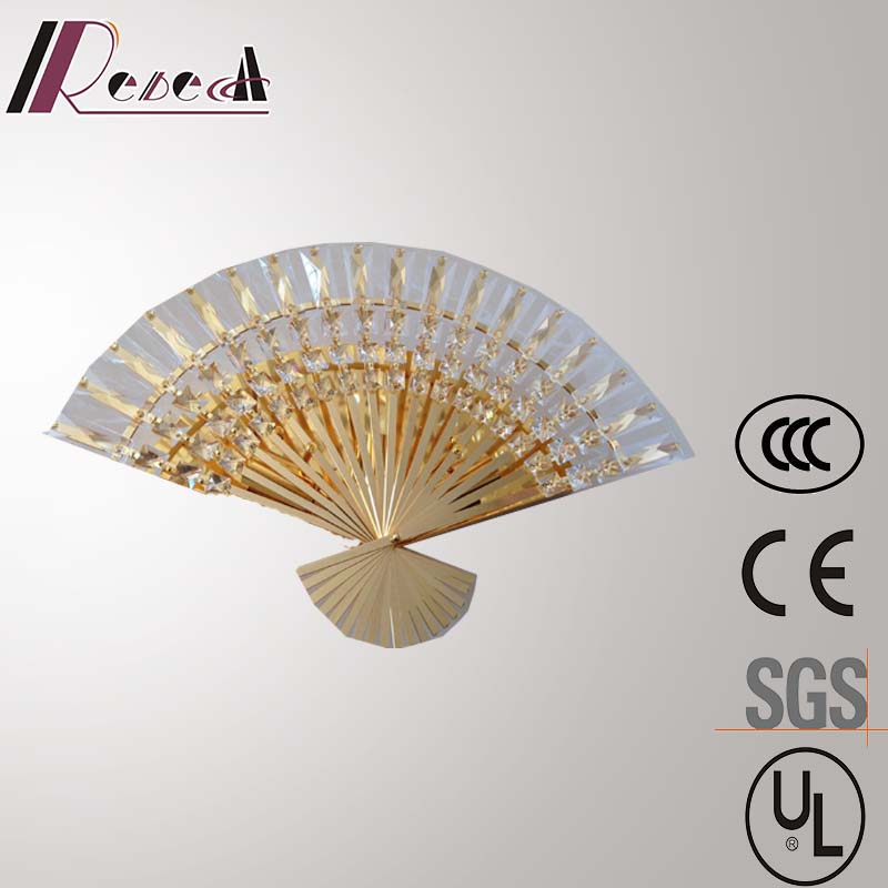 Guzhen New Design Hotel Decorative Sector Crystal Wall Lamp