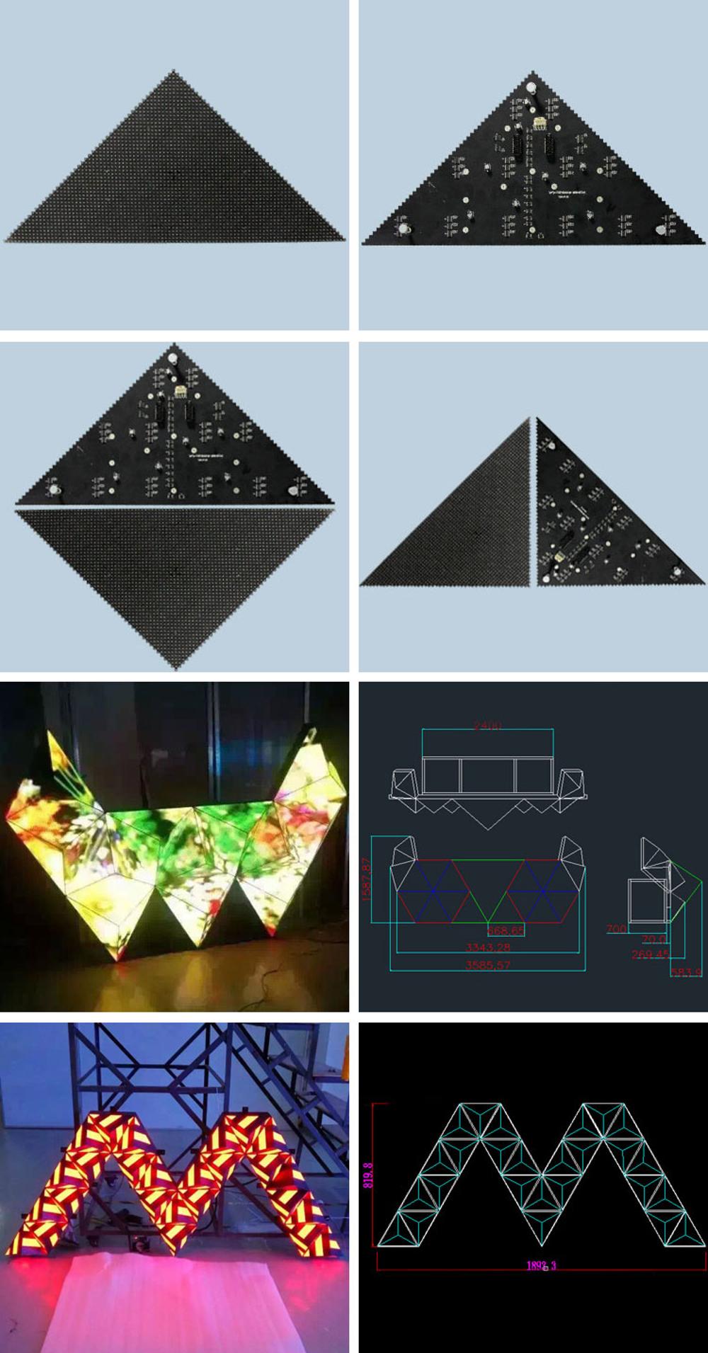 P5 Customized Triangle LED Display