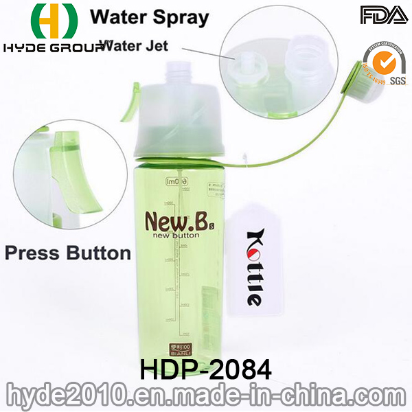 Newly Plastic Water Bottle, BPA Free Tritan Spray Bottle (HDP-2084)