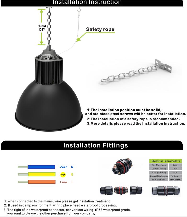 Good Quality IP65 300W Philips 3030 SMD LED Highbay Light