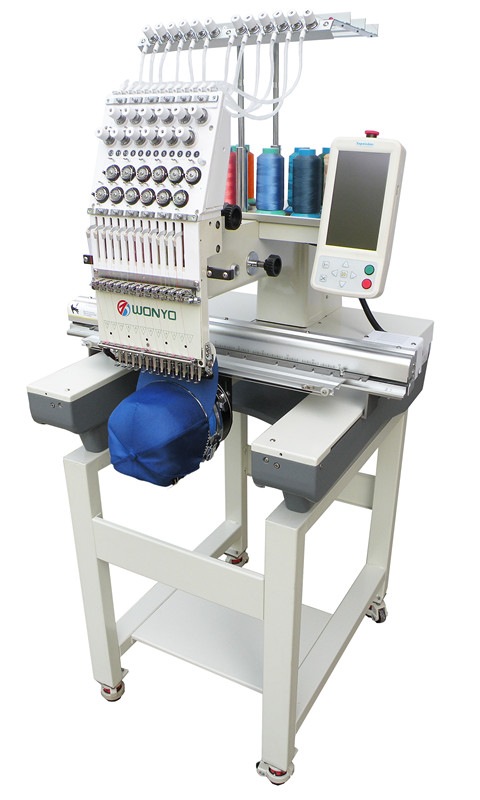 Commercial Barudan Computer One Head Embroidery Machine for Cap T-Shirt Flat Embroidery