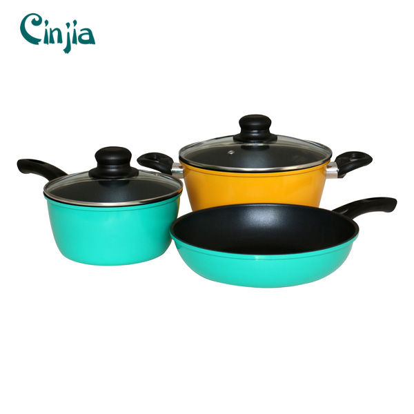 Kitchenware 5PCS Forged Carbon Steel Non-Stick Cookware Set