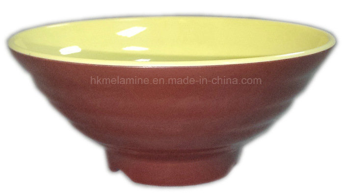 Two Tone Round Melamine Ramen Bowl (BW7037)