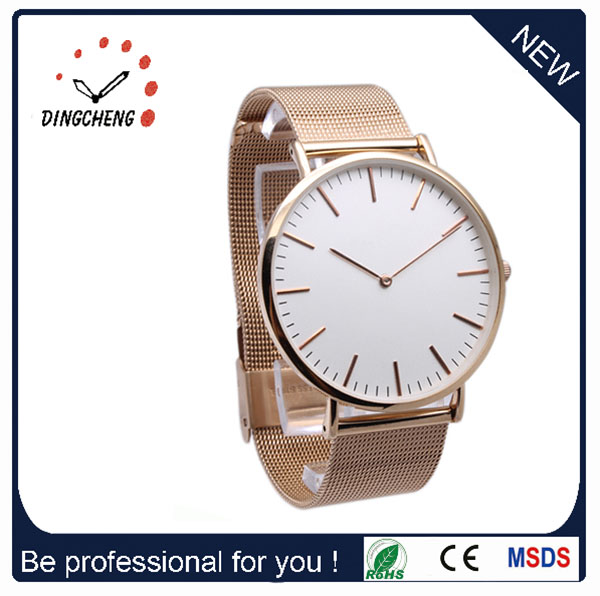 Fashion Watches Stainless Steel Ladies Men's Quartz Watch (DC-469)