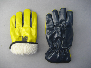 Nitrile Laminated Full Acrylic Pile Lining Winter Work Glove