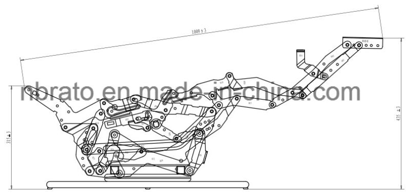 4181 Rocker Recliner Swivel Chair Mechanism