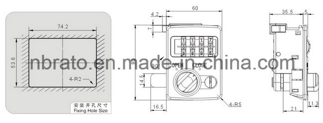 Panel Combination Lock for Safe Door