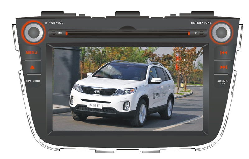 in Dash GPS Navigation for KIA Sorento Car DVD Android System