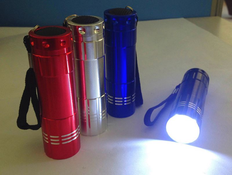 9LED Mini Flashlight Promotional 9LED Torch