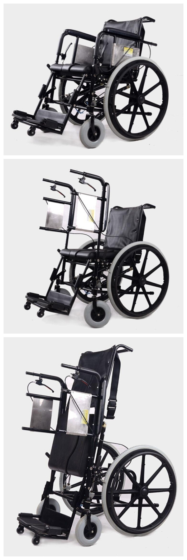 China Supplier Topmedi Medical Equipment Semi-Automatic Stand up Wheelchair