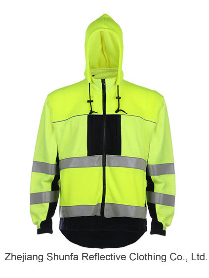 Hoodie Sweatshirt Fr High Visibility Reflective Sweartshirt Fireproof Material Swearshirt