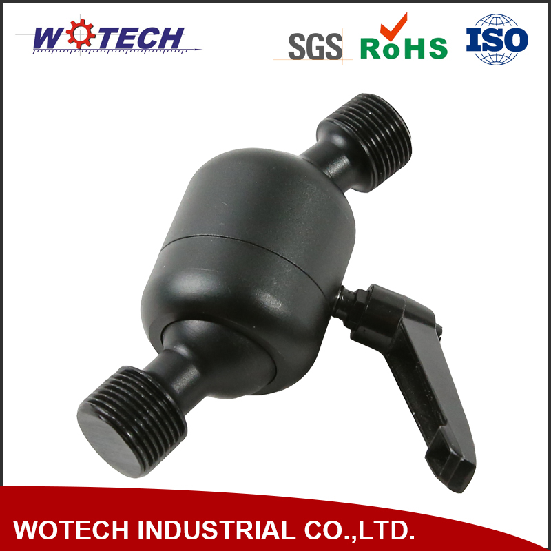 Black Anodized Aluminium Precision CNC Machining Turning Mechanical Part