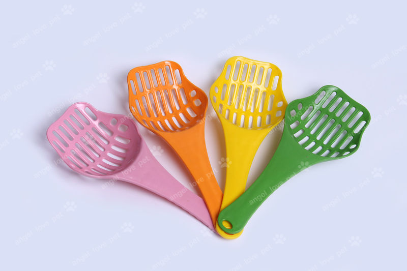 Colorized Plastic Cat Litter Shovel Pet Products (HN-PG400)