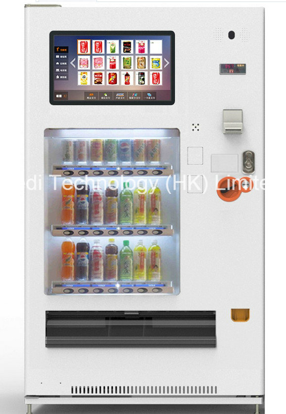 23.6 Inch Touch Screen Cold/Hot Drink or Beverage Self-Service Vending Machine