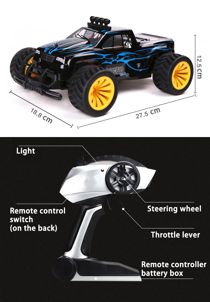 Kids Plastic Remote Control Toy 1 16 Electric RC Cars