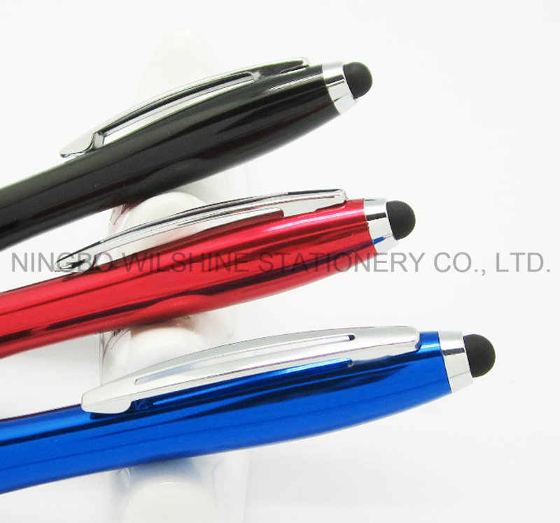 Popular Promotional Contour Stylus Ball Pen with Al Barrel (IP008)