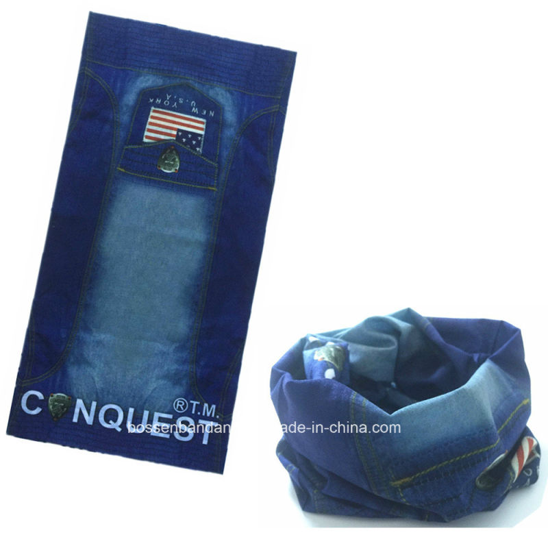 China Factory OEM Produce Customized Logo Printed Microfiber Elastic Sports Scarf Headwear Buff