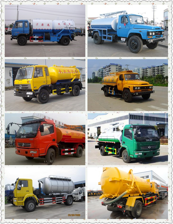 4*2 Dongfeng Sewage Suction Truck 6 Wheel Sewage Suction Truck 6000liters Sewage Suction Truck