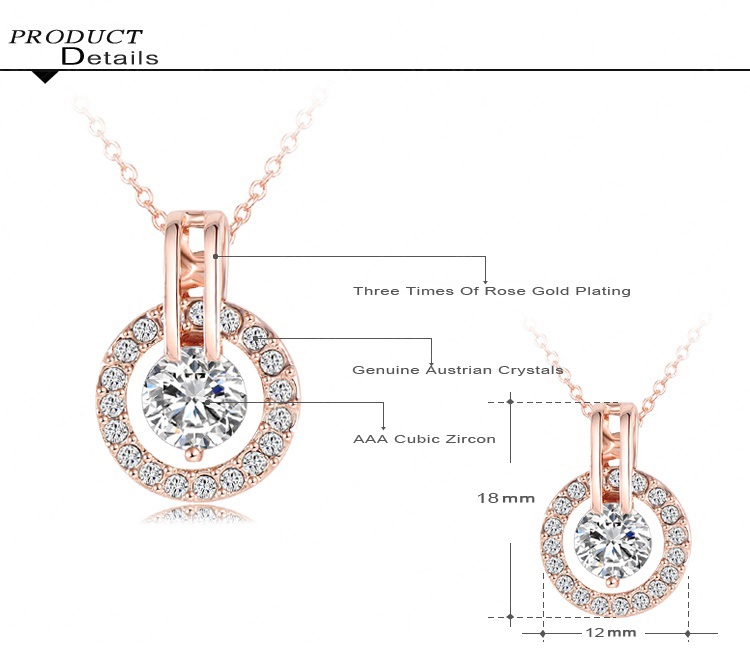 Newest Pendant&Earring Wedding Jewelry Sets (ST0017-A)