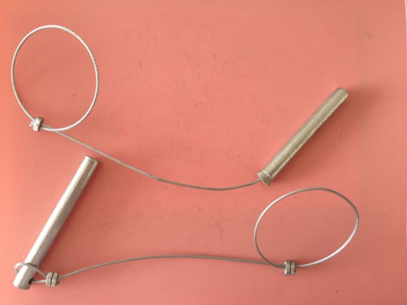 Material Support Pin with Wire/Without Wire Construction