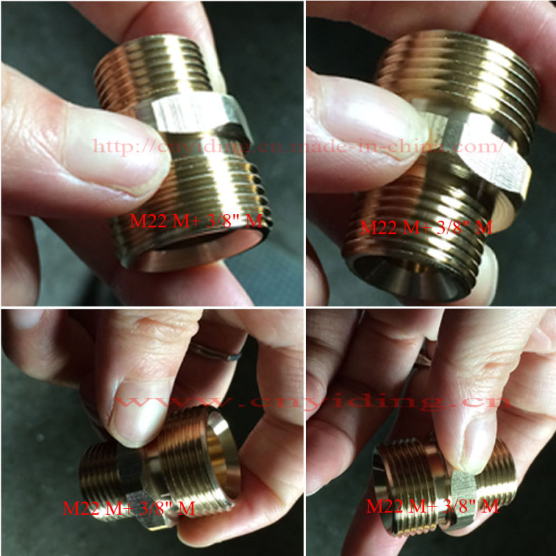 Pressure Washer Brass Coupling (M22 M+ 3/8