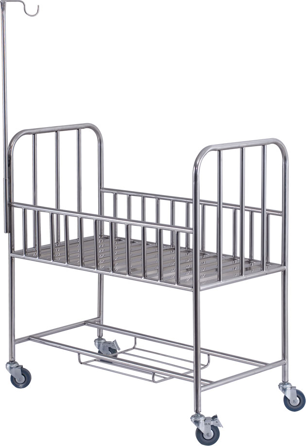 Stainless Steel Hospital Bassinet