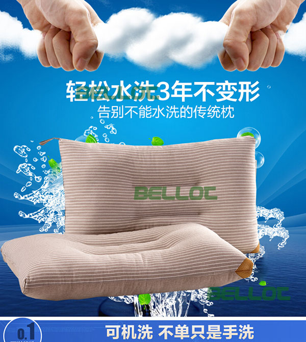 High Elastic Washed Home Textile Cotton Pillow