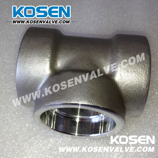 Stainless Steel Pipe Fitting Tee (3000LB)