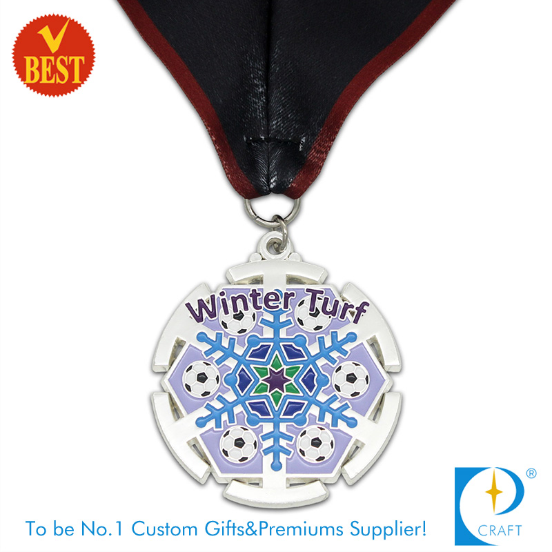 China Custom High Quality Soccer or Football Medal in Baking Varnish