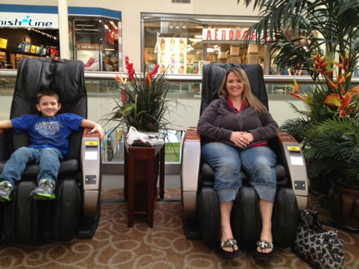 Irest Reclining Massage Chair Currency Operated in Airport