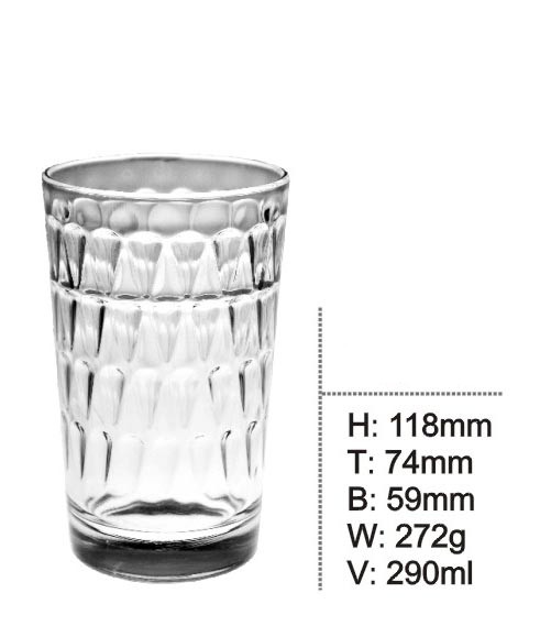Clear Glass Tumbler Water Cup Good Price Glassware Kb-Hn0239