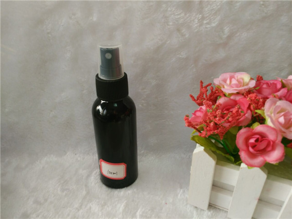 100ml Bright Black Aluminum Bottle for Cosmetic (AB-018)