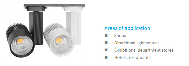 COB LED Track Lighting Fixture for Commercial Lighting with Ce