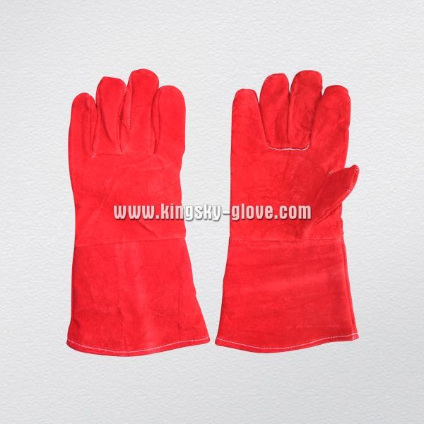 Standard Cow Split Leather Welding Glove (6504. RD)