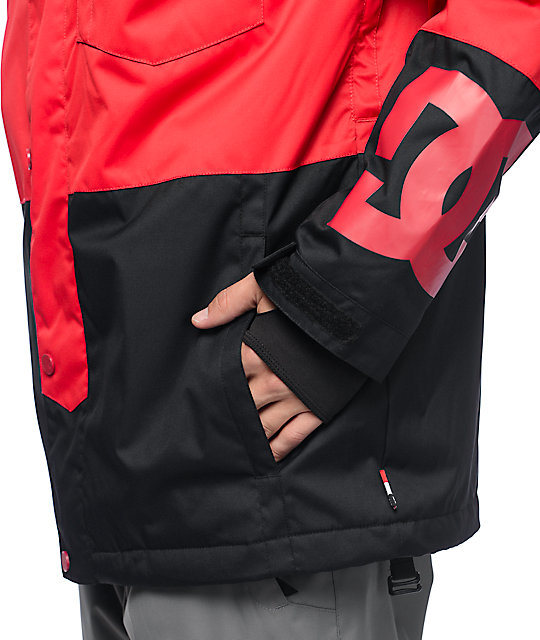 Red Men's Snowboard Racing Jacket