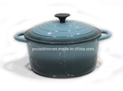 5qt Enamel Cast Iron Casserole with Bakelite